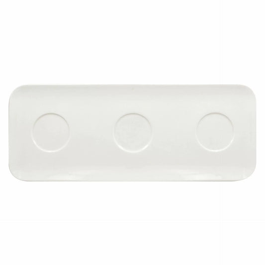 Rectangular tray, 3 indents 46 x 18 cm AUREA - RAK PORCELAIN 6stk/pk