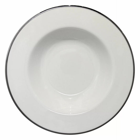 Deep plate, dia. 23 cm. Ivory Platinum line RAK PORCELAIN 12stk - pk