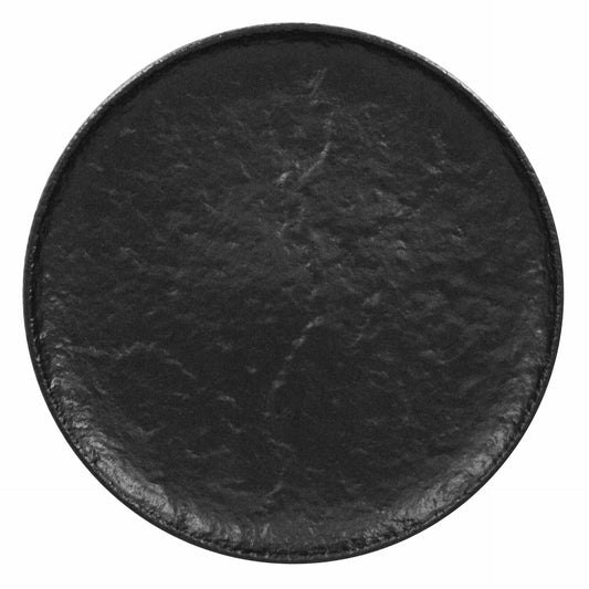 Flat plate, dia. 15 - 24 cm, black Roks line RAK PORCELAIN