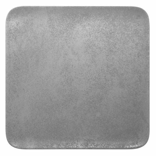 Square plate, 24, 27, 33cm, grey Shale line RAK PORCELAIN
