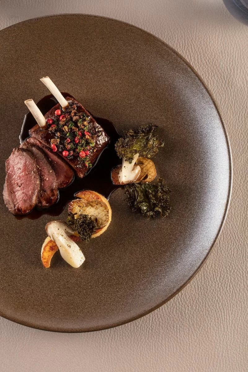 Flat plate Coupe, cocoa, dia. 15 cm Genesis line RAK PORCELAIN 24stk - pk