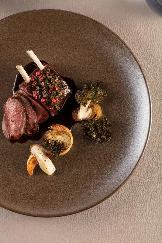 Flat plate Coupe, cocoa, dia. 15 cm Genesis line RAK PORCELAIN 24stk - pk