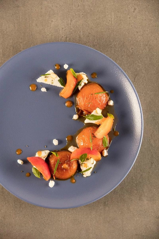 Flat plate, dia. 15 - 27 cm, blue Neofusion Mellow line RAK PORCELAIN