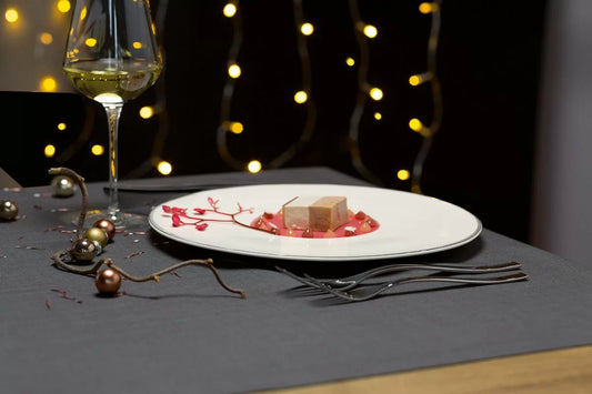 Flat plate, dia.16 - 27 cm, ivory Platinum line RAK PORCELAIN