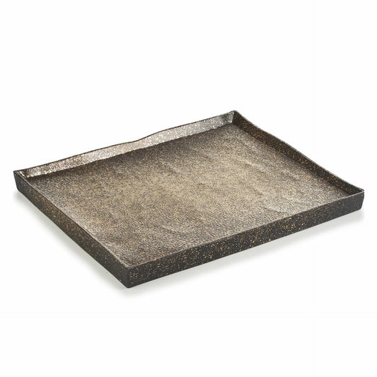 Rectangular plate, cosmos gold color Solstice Rectangular Plate 21x18 cm line REVOL 4stk - pk