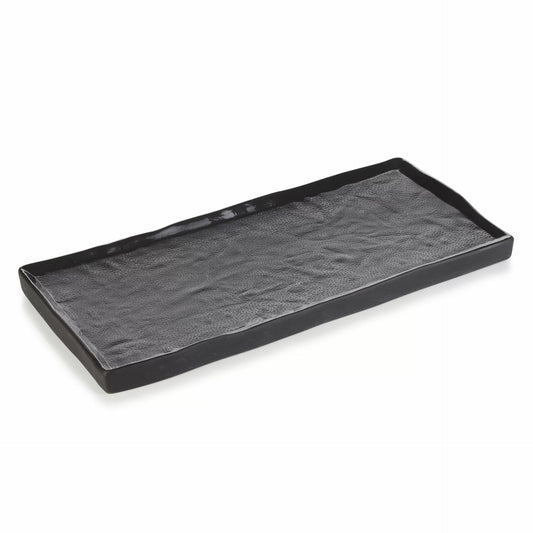 Rectangular plate, black moon color Solstice Rectangular Plate 30x14 cm line REVOL 4stk - pk